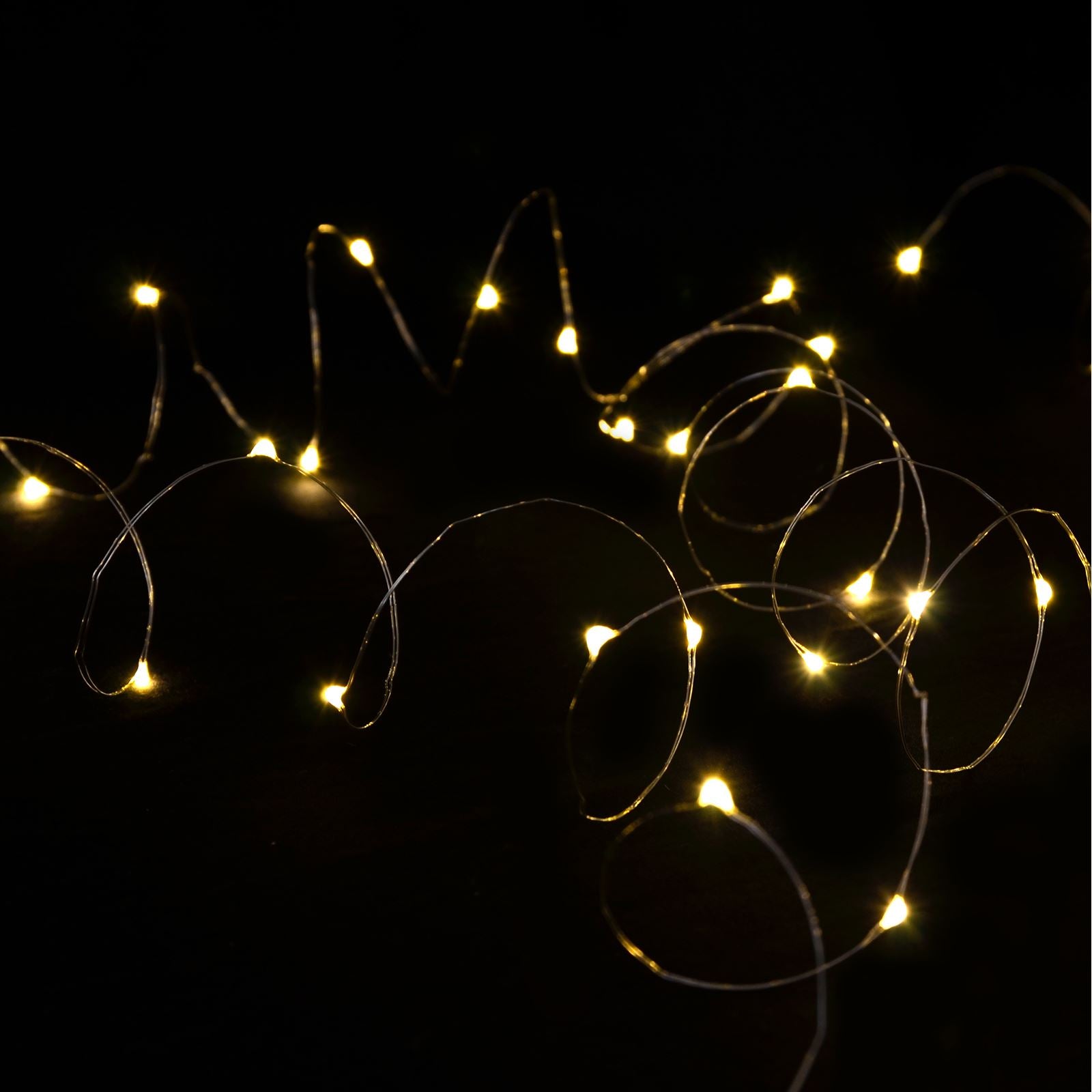 Mr Crimbo LED Copper Wire USB Christmas Fairy Lights - MrCrimbo.co.uk -XS4418 - Warm White -christmas lights